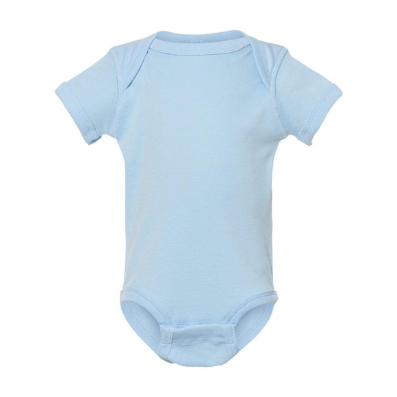 4400 Rabbit Skins Infant Baby Rib Bodysuit Light Blue