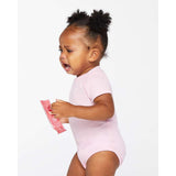 4400 Rabbit Skins Infant Baby Rib Bodysuit Pink