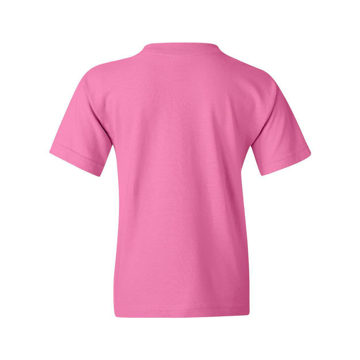 Gildan Heavy Cotton T-Shirt - 5.3 Oz 100% Preshrunk Cotton Tee In Azalea Pink, Size Small - View #4