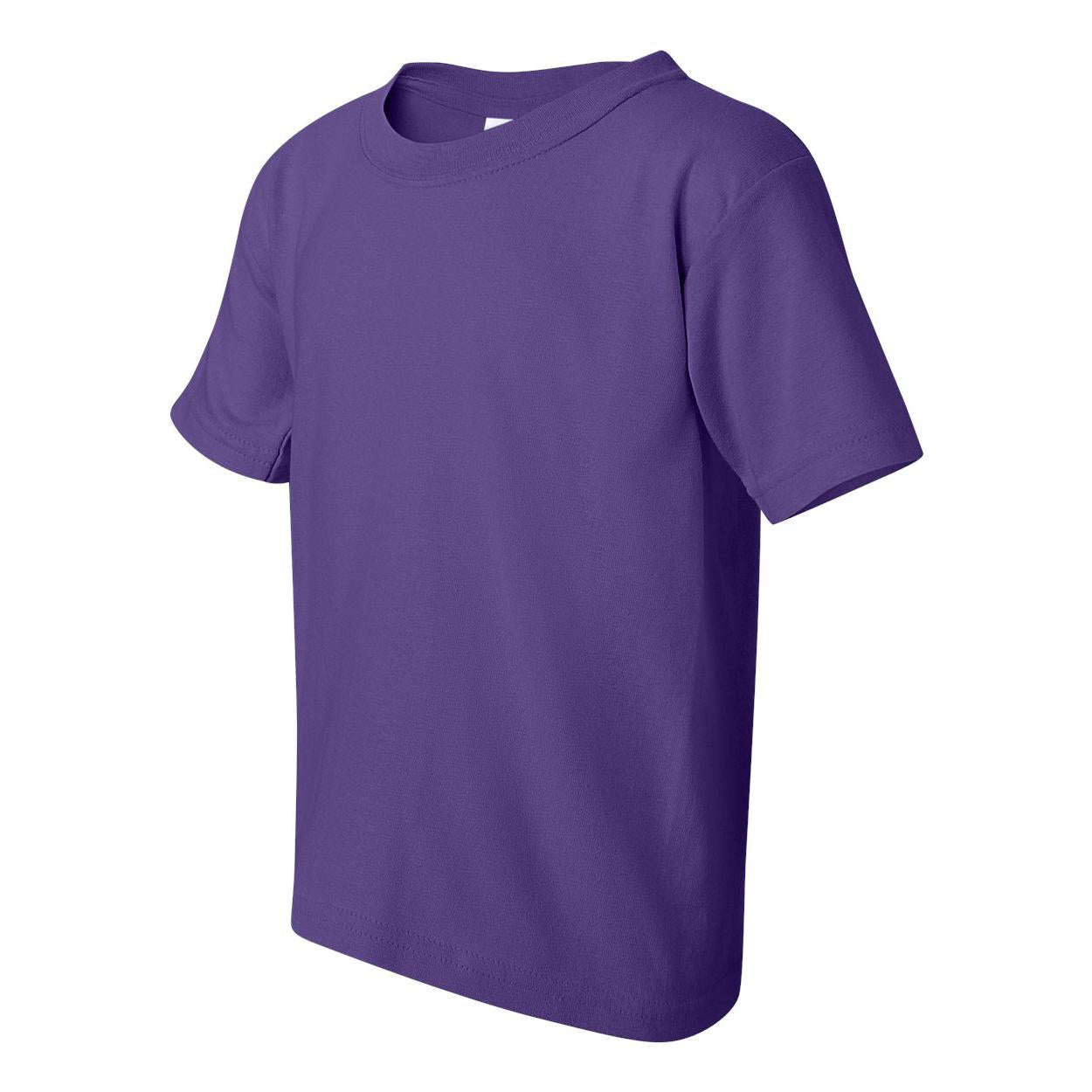 Gildan 5000B Youth T-Shirt 100% Cotton - Sport Grey, Medium, Classic Fit Tee For Kids & Teens