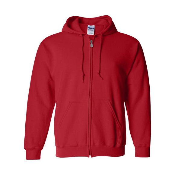 18600 Gildan Heavy Blend™ Full-Zip Hooded Sweatshirt Red
