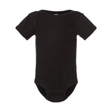 4400 Rabbit Skins Infant Baby Rib Bodysuit Black