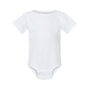 4400 Rabbit Skins Infant Baby Rib Bodysuit White