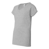 64V00L Gildan Softstyle® Women’s V-Neck T-Shirt Sport Grey