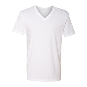 3200 Next Level Cotton V-Neck T-Shirt White
