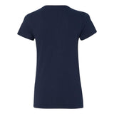 5V00L Gildan Heavy Cotton™ Women’s V-Neck T-Shirt Navy