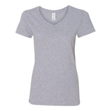 5V00L Gildan Heavy Cotton™ Women’s V-Neck T-Shirt Sport Grey