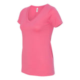 1540 Next Level Women's Ideal V-Neck T-Shirt Hot Pink