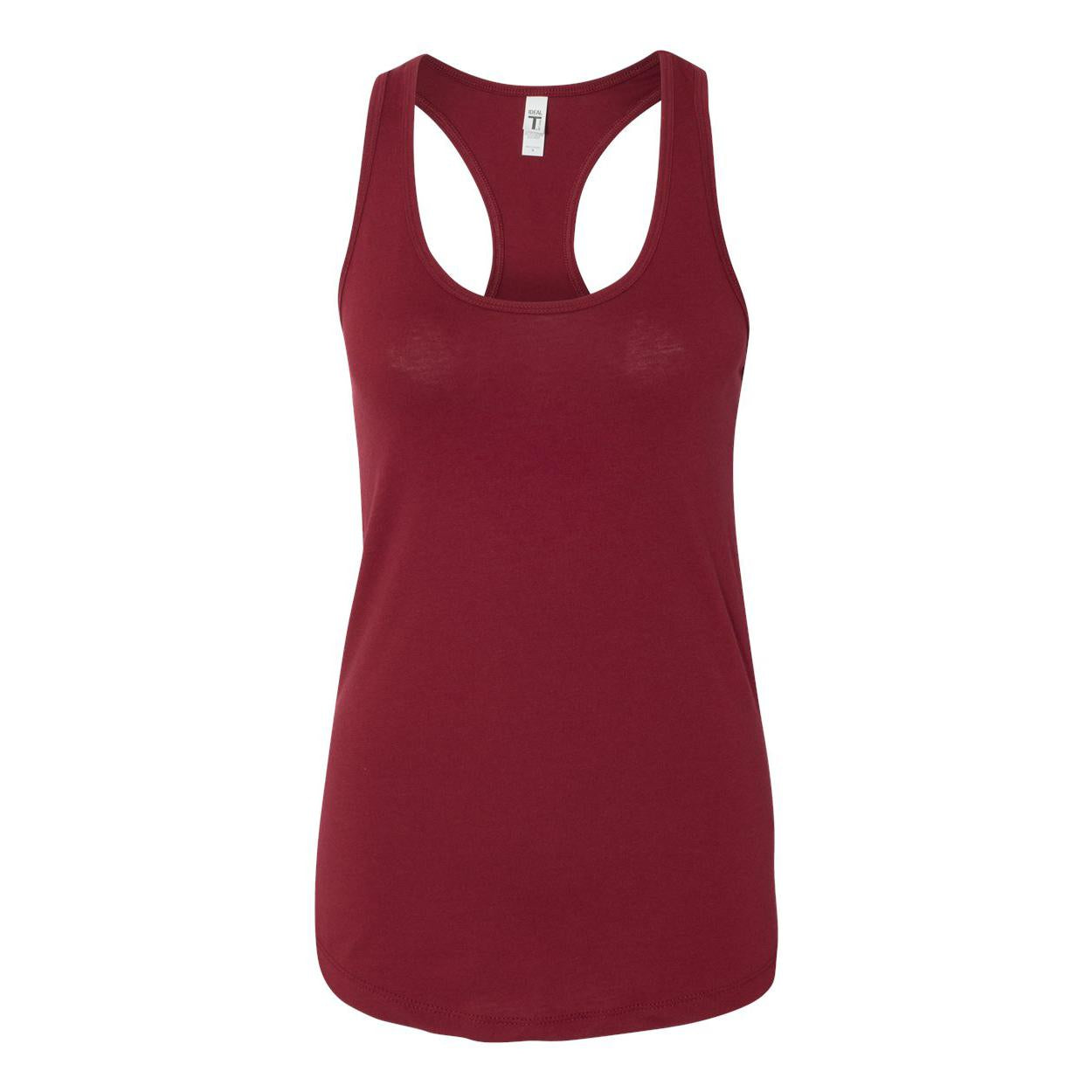 Next Level Women's Ideal Racerback Tank - Soft, Lightweight, Cardinal Red, Size M