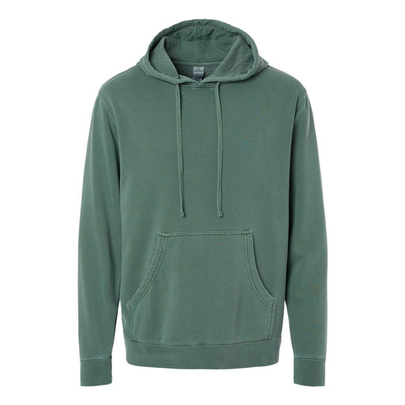 PRM4500 Independent Trading Co. Midweight Pigment-Dyed Hooded Sweatshirt Pigment Alpine Green