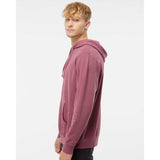 PRM4500 Independent Trading Co. Midweight Pigment-Dyed Hooded Sweatshirt Pigment Maroon