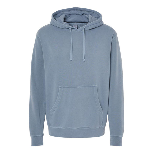 PRM4500 Independent Trading Co. Midweight Pigment-Dyed Hooded Sweatshirt Pigment Slate Blue