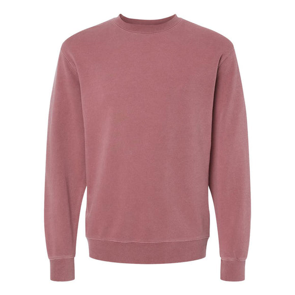 PRM3500 Independent Trading Co. Midweight Pigment-Dyed Crewneck Sweatshirt Pigment Maroon