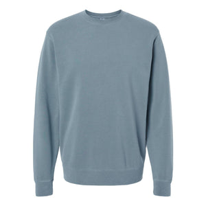 PRM3500 Independent Trading Co. Midweight Pigment-Dyed Crewneck Sweatshirt Pigment Slate Blue