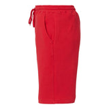 IND20SRT Independent Trading Co. Midweight Fleece Shorts Red
