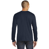Anvil Gildan  100% Combed Ring Spun Cotton Long Sleeve T-Shirt. 949 Navy