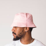 D001BKT Detail Cotton Bucket Hat Light Pink
