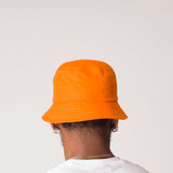 D001BKT Detail Cotton Bucket Hat Orange