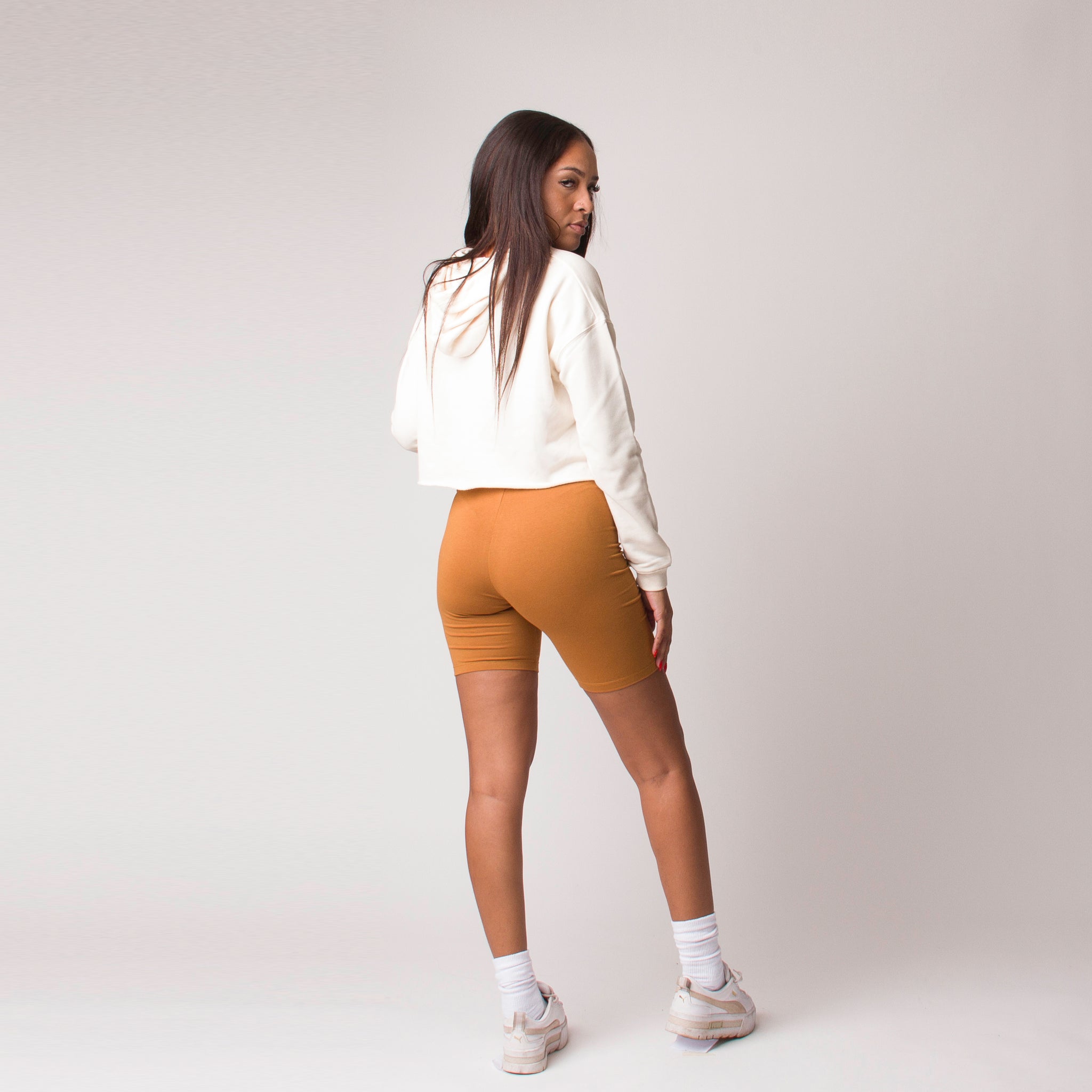 Detail Cotton/Spandex Biker Shorts Camel – DETAIL Clothing TT