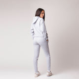 D001JOG Detail Unisex French Terry Joggers Heather Grey