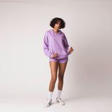 D001HOOD Detail Unisex French Terry Hoodie Lavender
