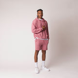 D001HOOD Detail Unisex French Terry Hoodie Mauve