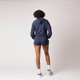 D001FSRT Detail Female French Terry Shorts Navy