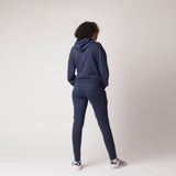 D001JOG Detail Unisex French Terry Joggers Navy