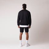 D001SWTR Detail Unisex French Terry Sweater Black