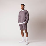 D001SWTR Detail Unisex French Terry Sweater Charcoal