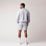 D001SWTR Detail Unisex French Terry Sweater Heather Grey