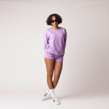 D001SWTR Detail Unisex French Terry Sweater Lavender