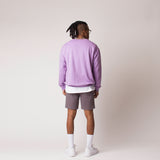 D001SWTR Detail Unisex French Terry Sweater Lavender